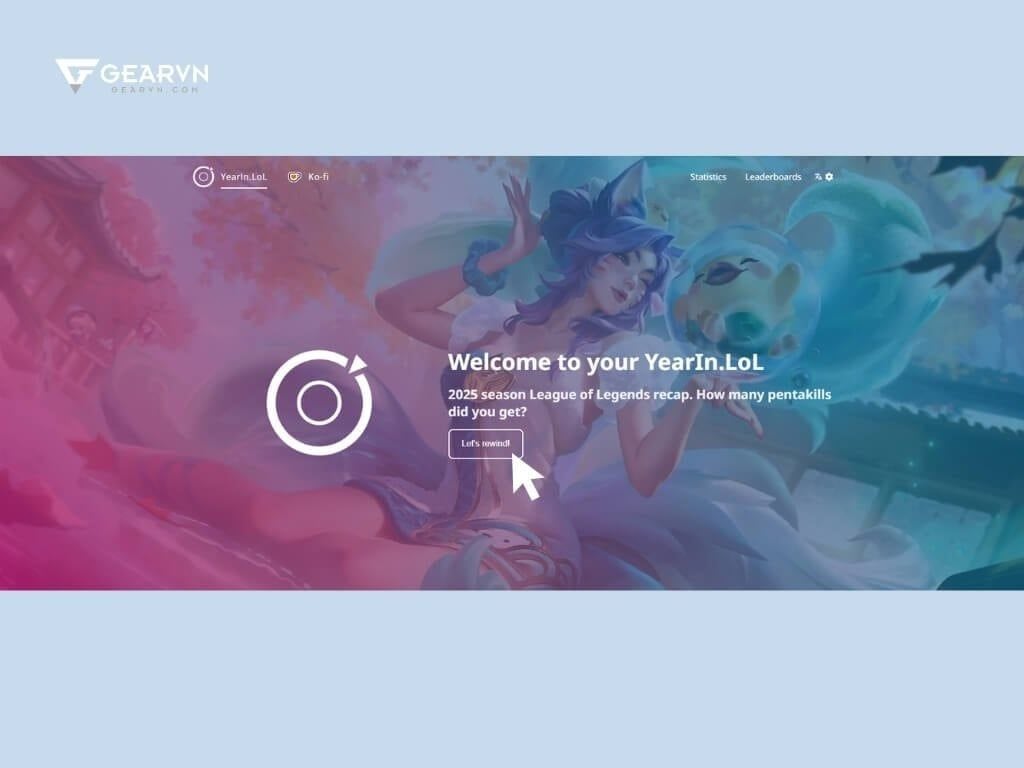 Cách xem LoL Recap 2025 chính thức và miễn phí - GEARVN