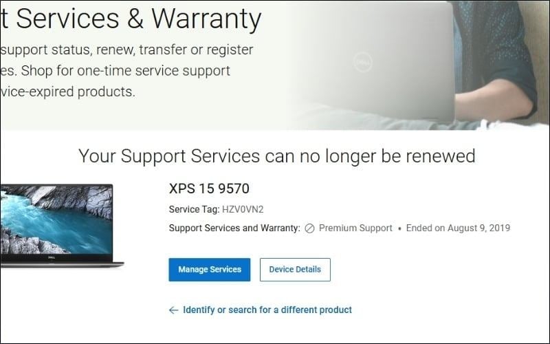Trang web sẽ hiển thị toàn bộ thông tin về chiếc laptop của bạn