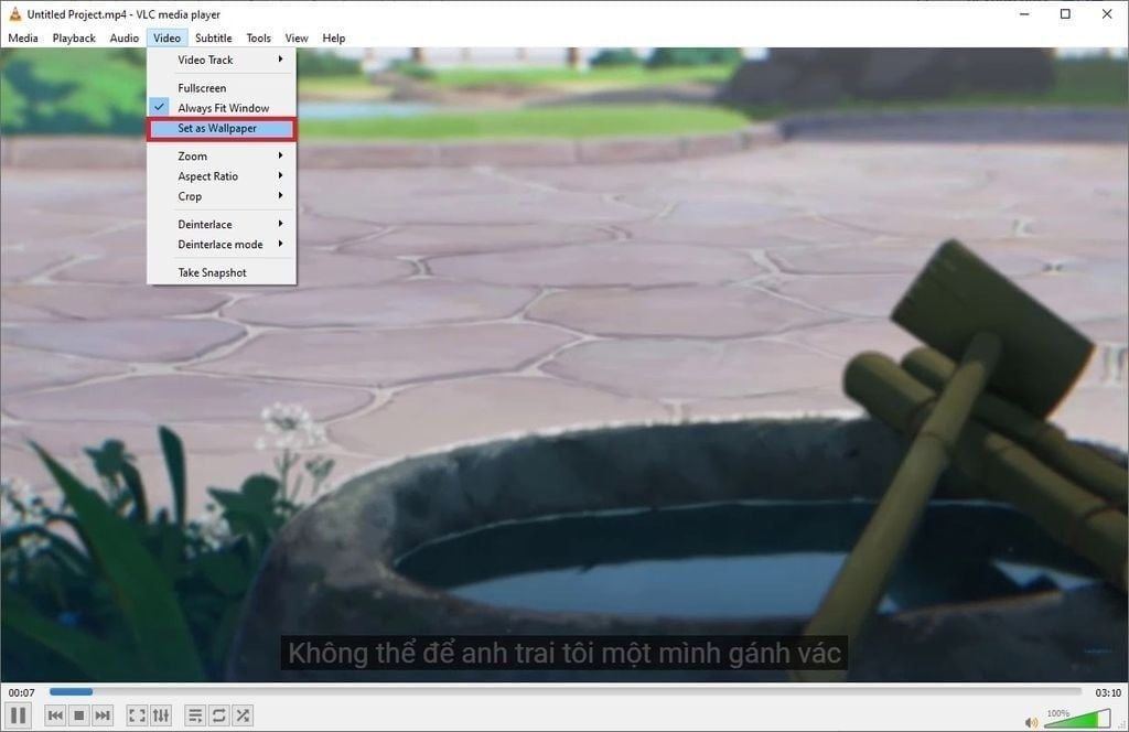 Cài đặt hình nền động trên máy tính bằng VLC Media Player - GEARVN