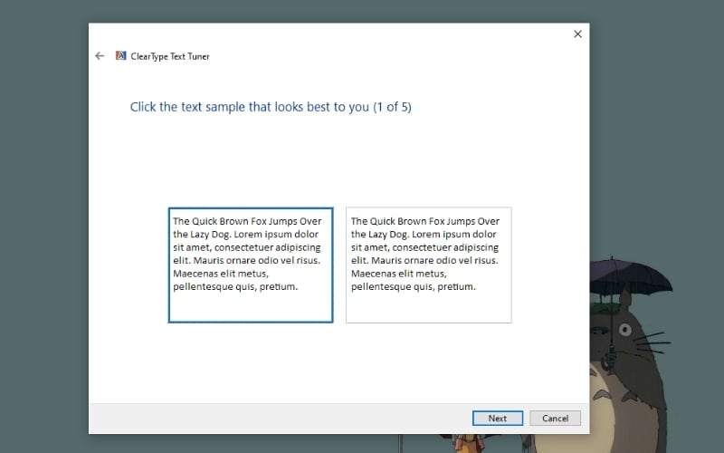 Chọn mẫu hiển thị mà bạn cảm thấy rõ ràng nhất