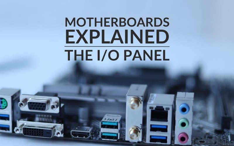 Cụm cổng kết nối và nút bấm I/O của bộ PC