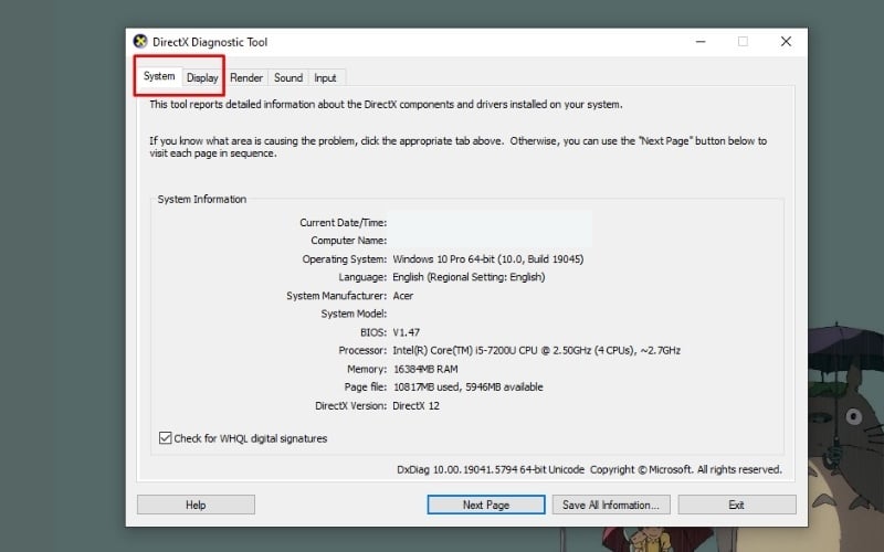 Kiểm tra cấu hình máy tính