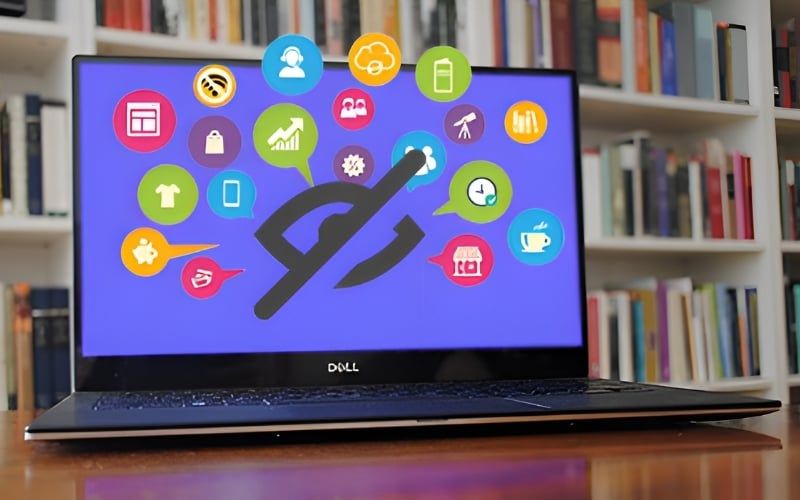 Ẩn ứng dụng trên màn hình laptop giúp giao diện gọn gàng hơn