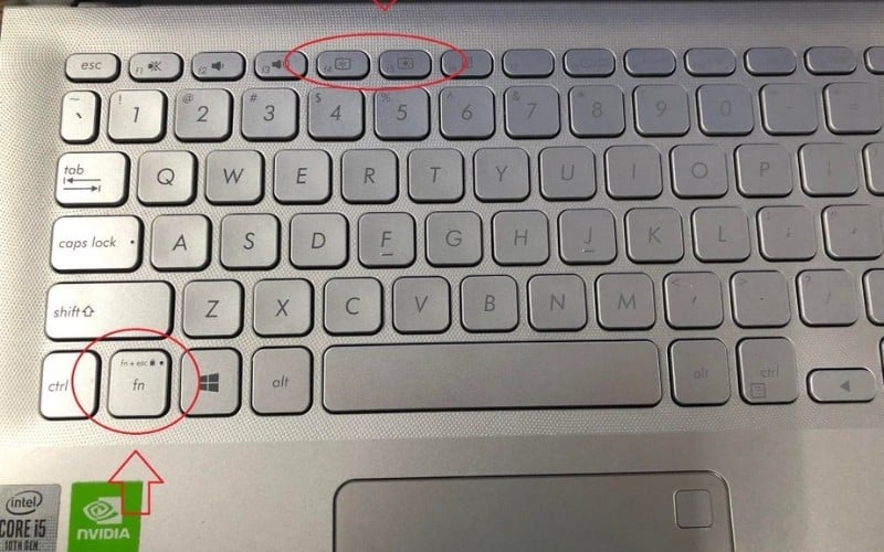 Tổ hợp phím Fn được thiết kế để điều khiển các bộ phận bên trong laptop