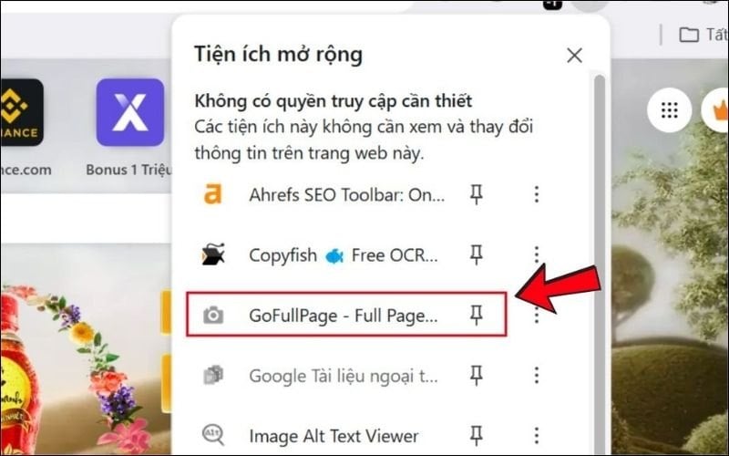 Tiện ích GoFullPage