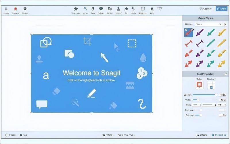 Phần mềm chụp màn hình Snagit
