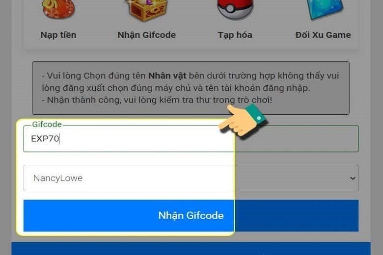 Hướng dẫn chi tiết cách nhập code Poke Đại Chiến đơn giản nhất