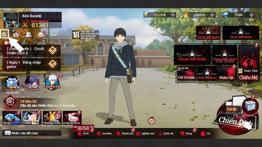 Hướng dẫn nhập code Tokyo Ghoul Thức Tỉnh chi tiết - GEARVN