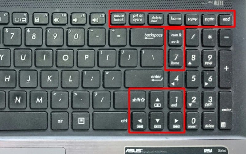 Các phím điều hướng và phím đặc biệt khác