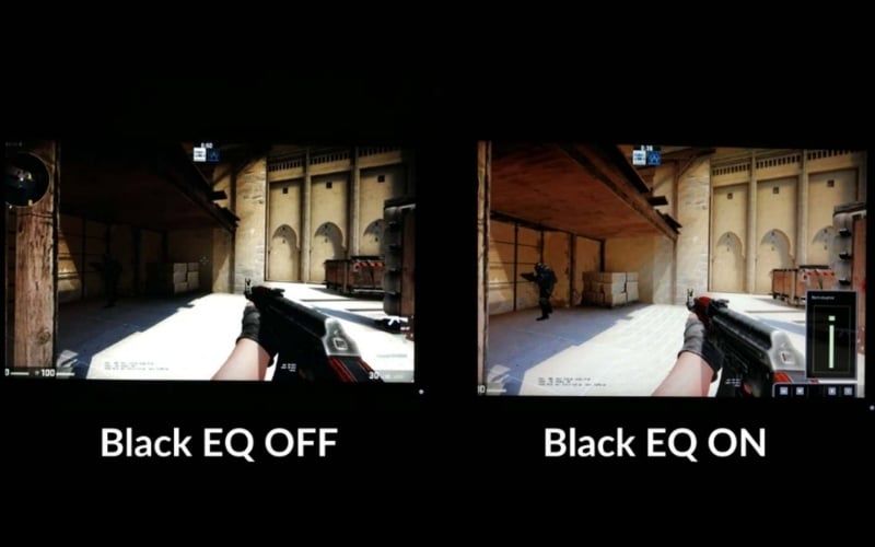 Công nghệ Black Equalizer làm sáng vùng tối, giúp game thủ nhìn rõ kẻ địch ẩn nấp