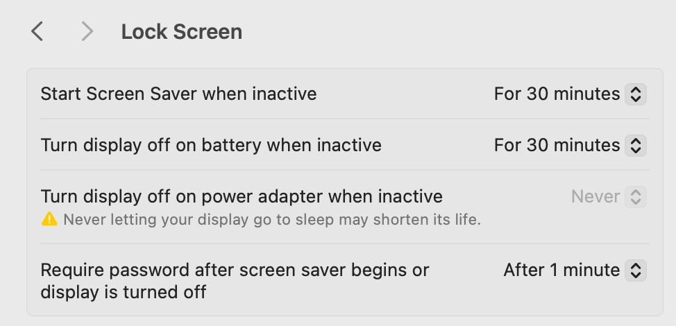Cài đặt thời gian tắt màn hình máy tính qua System Settings
