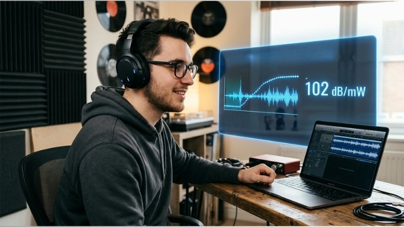 Đơn vị đo lường của độ nhạy tai nghe là dB/mW