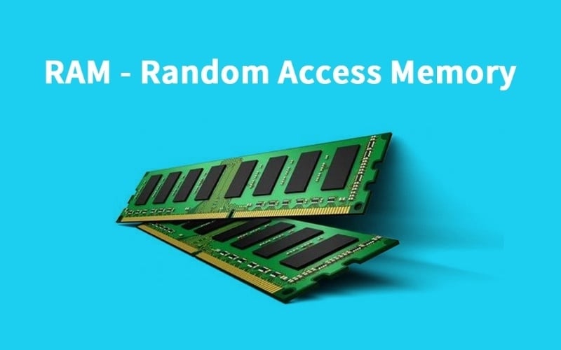 RAM là bộ nhớ truy cập ngẫu nhiên giúp lưu trữ dữ liệu tạm thời