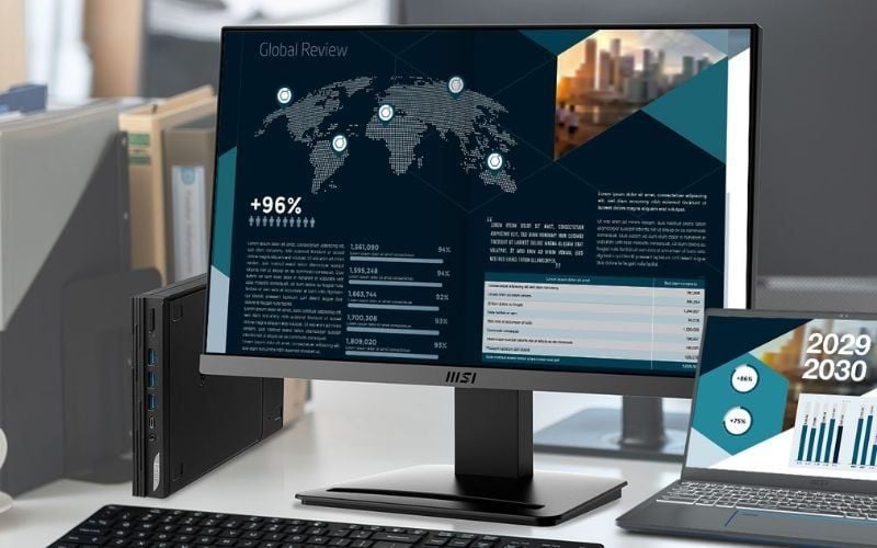 MSI PRO MP223 phù hợp cho học tập và làm việc văn phòng