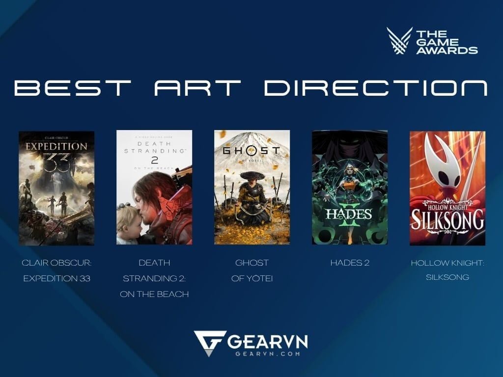 Game có chỉ đạo nghệ thuật xuất sắc nhất (Best Art Direction) - GEARVN