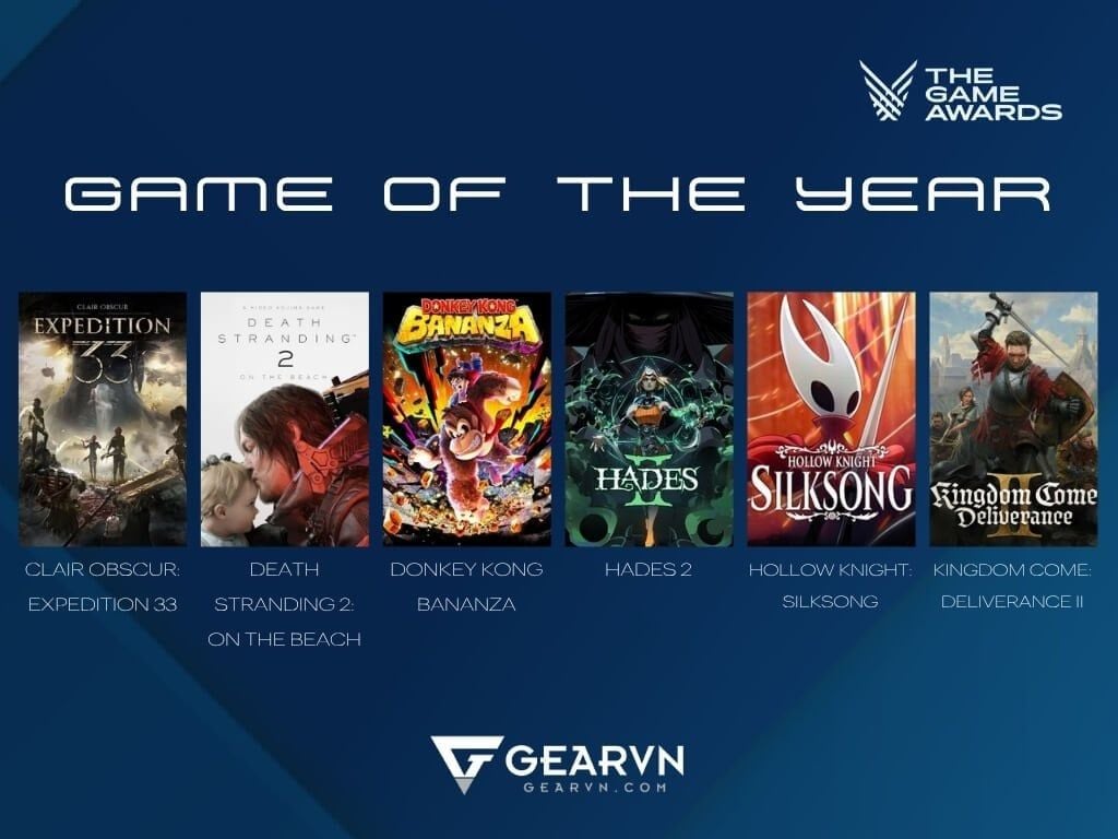 Game Of The Year 2025 (GOTY 2025) - GEARVN