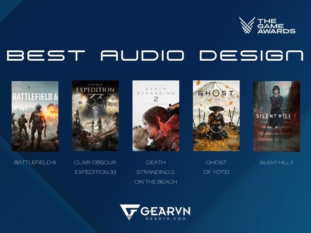 Game có thiết kế audio hay nhất (Best Audio Design) - GEARVN