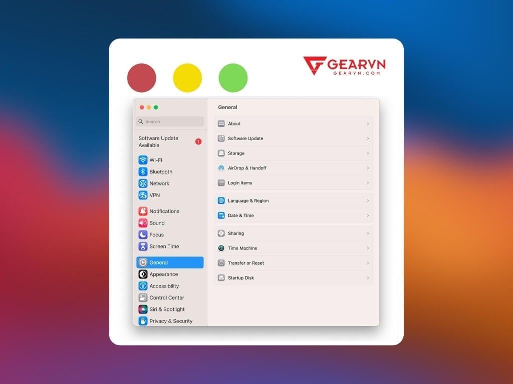Đổi tên Macbook trên System Settings - GEARVN