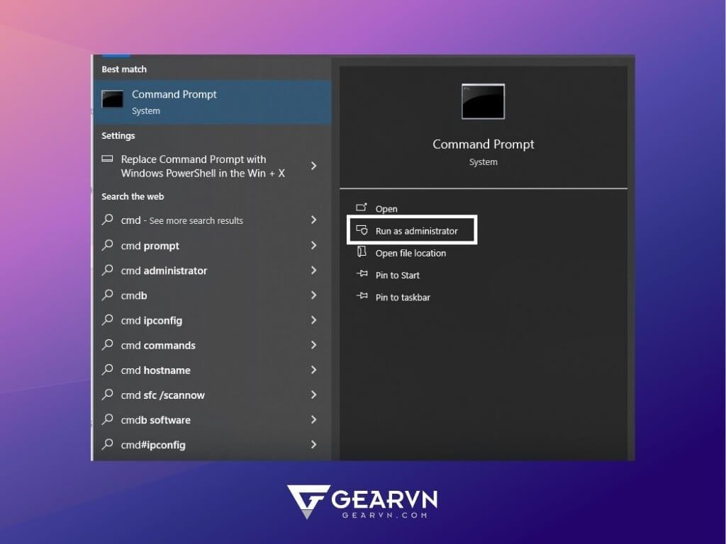 Đổi tên máy tính Windows bằng CMD (Command Prompt) - GEARVN