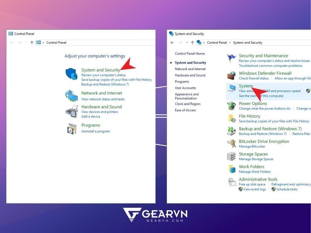 Đổi tên máy tính Windows bằng Control Panel - GEARVN