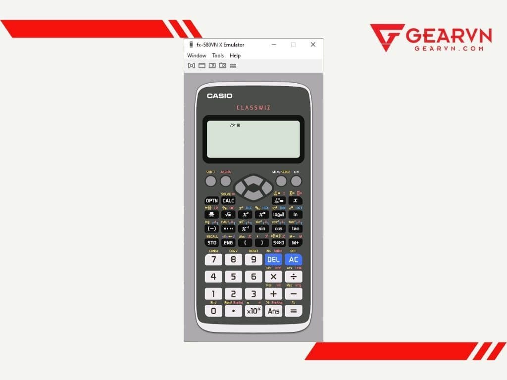 Cách cài giả lập máy tính Casio FX-580VN trên máy tính - GEARVN