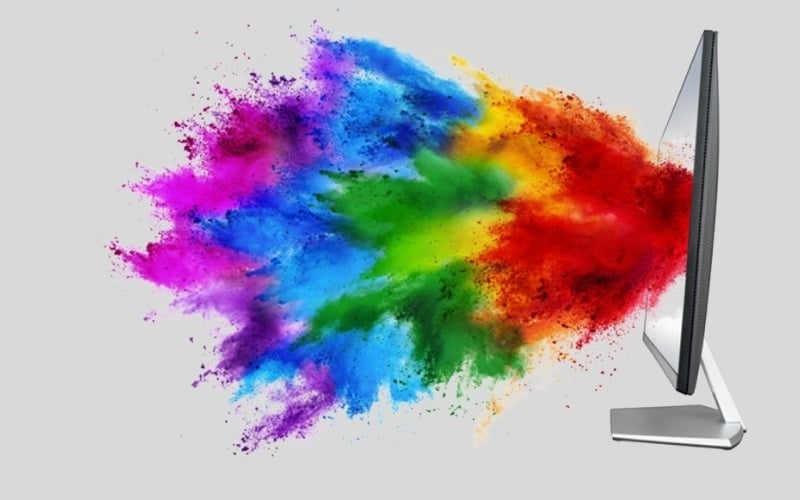 Độ phủ màu sRGB cao giúp màu sắc trong phim ảnh và game trở nên sống động