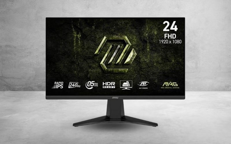 Màn 24 inch Full HD sắc nét, dễ quan sát và thoải mái khi sử dụng lâu dài