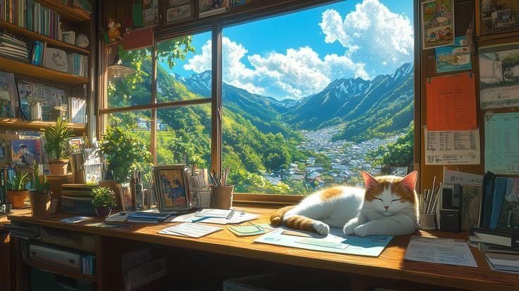 Hình nền máy tính chill Thiên nhiên tĩnh lặng