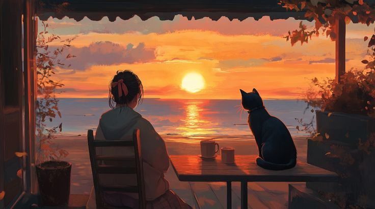 Hình nền máy tính chill theo phong cách Minimalist