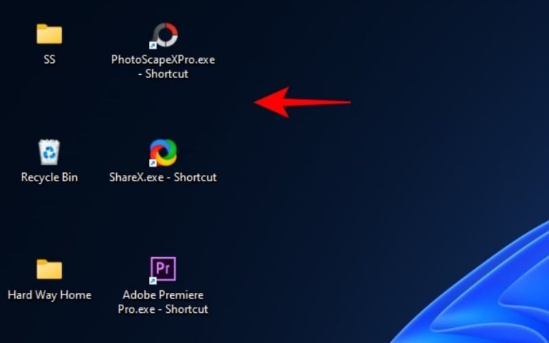 Giải phóng không gian để hiển thị được nhiều lối tắt và tệp tin hơn