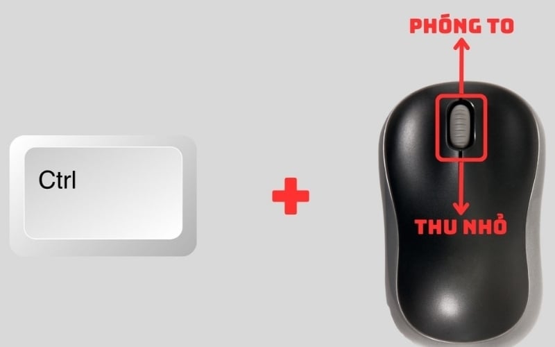 Sử dụng tổ hợp phím Ctrl và con lăn chuột để thay đổi kích thước Icon