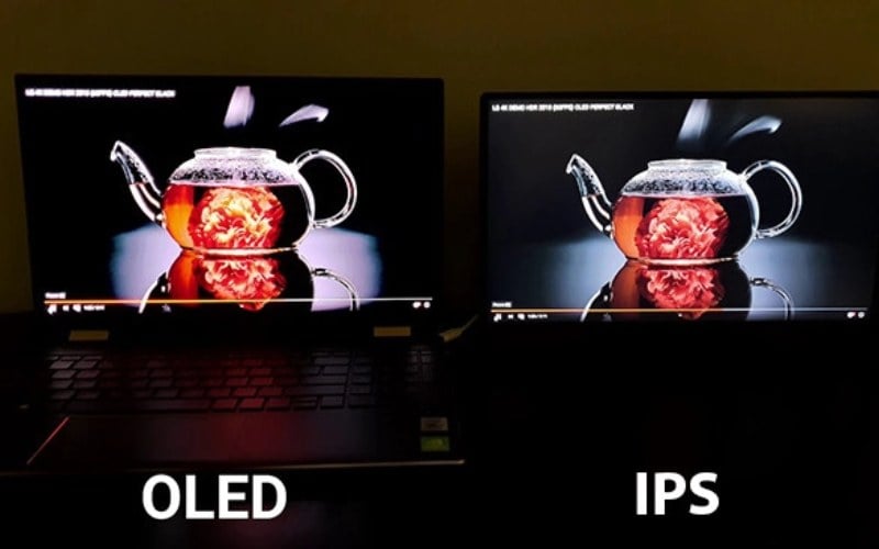So sánh màn hình IPS với OLED