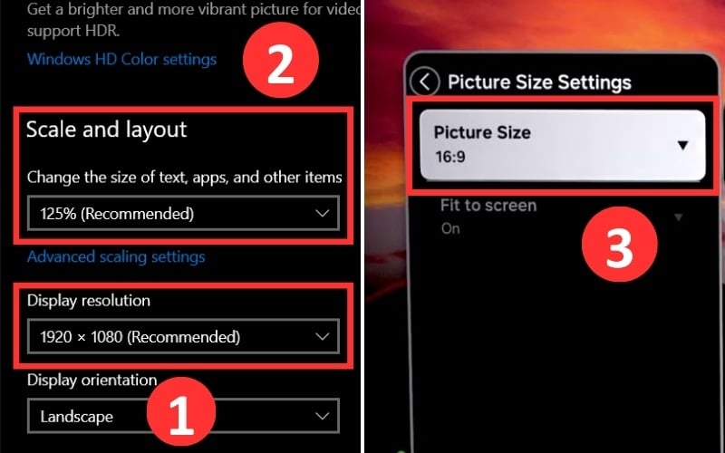 Cách khắc phục&nbsp;hình ảnh bị mờ hoặc không tràn màn hình trên TV Samsung