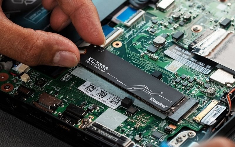 Người dùng lắp đặt RAM sai kỹ thuật khiến các chốt gài nhựa chưa vào đúng khớp