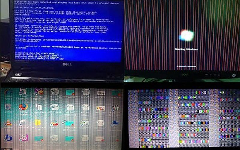 Một số dấu hiệu cho thấy card màn hình laptop Dell bị lỗi