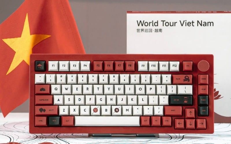 Bàn phím AKKO 5075B Plus Red World Tour VIET NAM