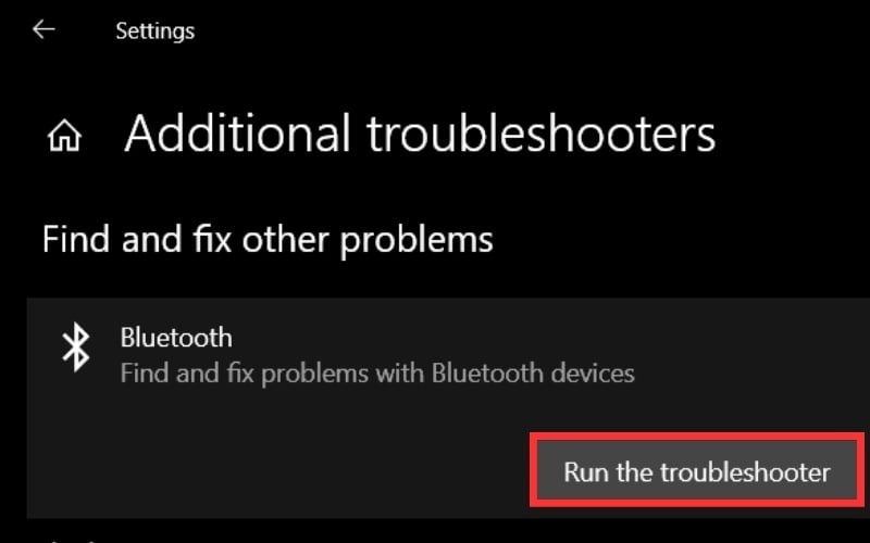 Sử dụng trình khắc phục sự cố troubleshoot