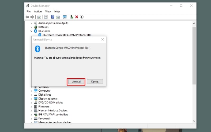 Một hộp thoại hiện ra, hãy nhấn Uninstall để gỡ cài đặt