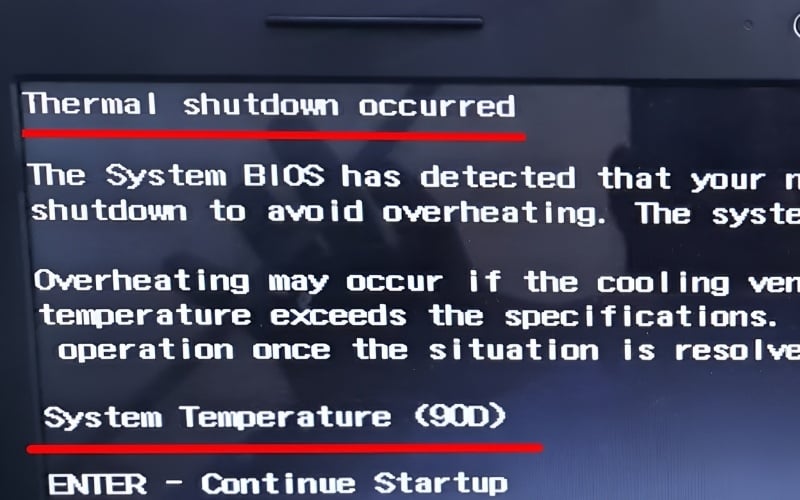 Nguyên nhân laptop quá nóng lại tự động tắt nguồn