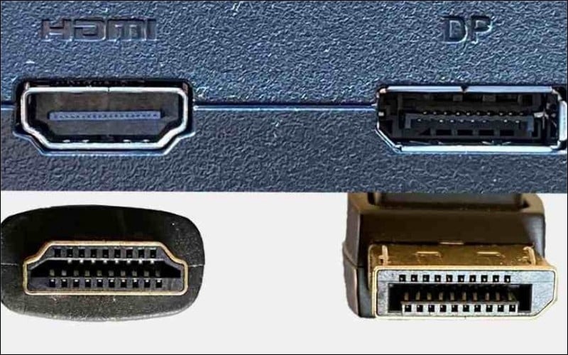 Hai cổng kết nối hình ảnh phổ biến nhất hiện nay là HDMI và DisplayPort