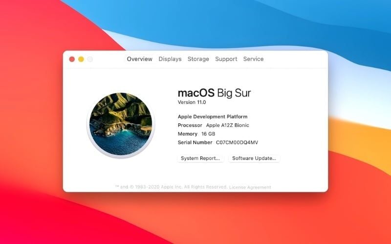 Kiểm tra thông tin máy Macbook trong About This Mac