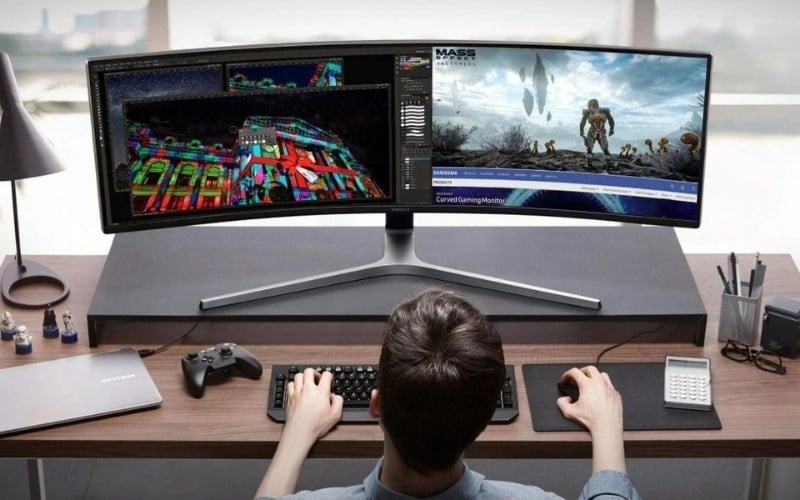 Hãy đảm bảo khoảng cách từ mắt đến màn hình từ 60 - 90cm