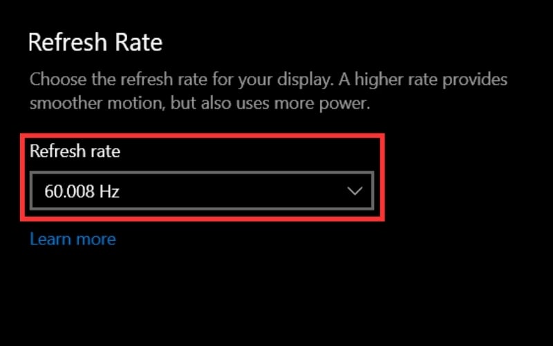 Điều chỉnh tần số quét