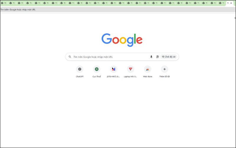 Mở nhiều tab cùng lúc dễ khiến RAM laptop bị quá tải