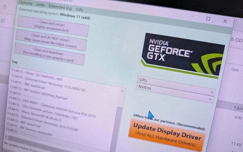 Gỡ bỏ hoàn toàn driver cũ bằng DDU
