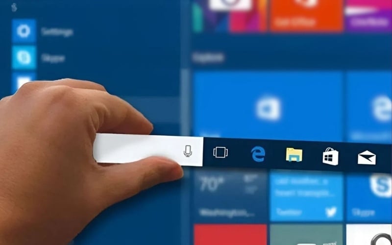 Ẩn thanh Taskbar giúp giảm xao nhãng từ các icon