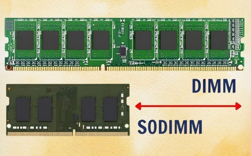 Cần phân biệt rõ RAM laptop và RAM desktop