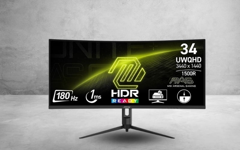 Màn hình cong cung cấp không gian làm việc liền mạch