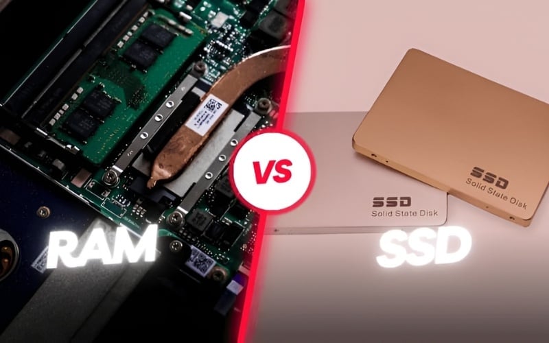RAM và SSD&nbsp;là hai linh kiện quan trọng quyết định tốc độ vận hành