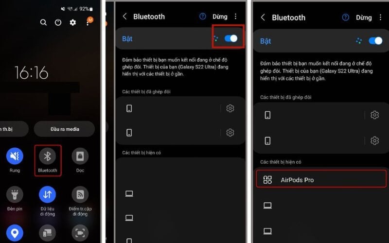 Kết nối tai nghe Bluetooth với điện thoại Android